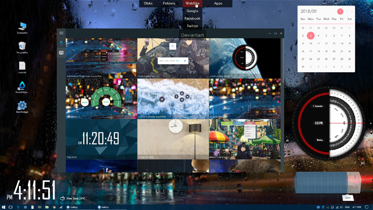 RainWidget - New Generation Widget Engine for Windows